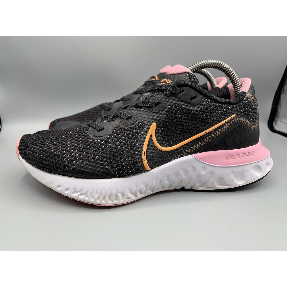 NIKE RENEW RUN Black Running Athletic Shoes Sneakers CK6360-001 Women's Size 8